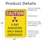 Signmission Radiation & Laser Sign, 14 in H x 10 in W, Vinyl Decal, Rectangle OS-2PACK-CR-D-1014-V-10285 - alternate 6